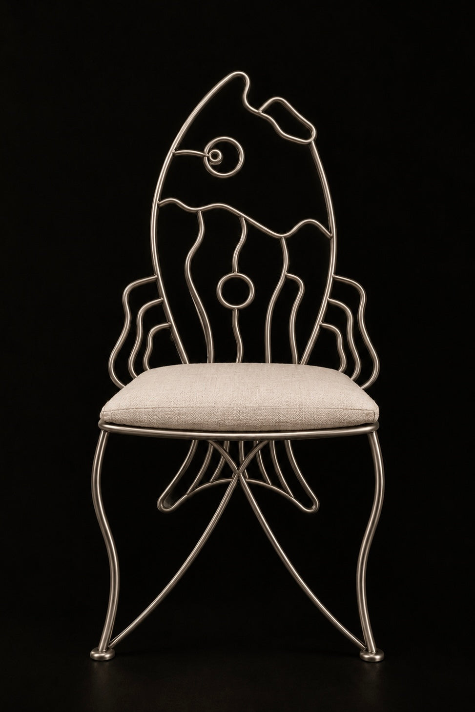 Gill Dining Chair in Stainless Steel