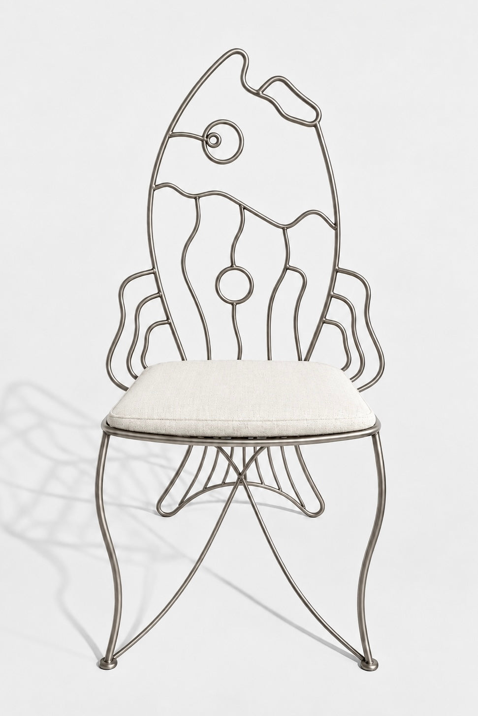 Gill Dining Chair in Stainless Steel
