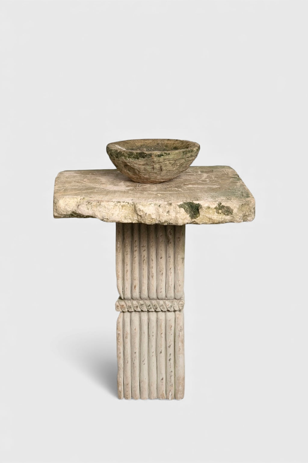 Simeon Stone Pedestal Table