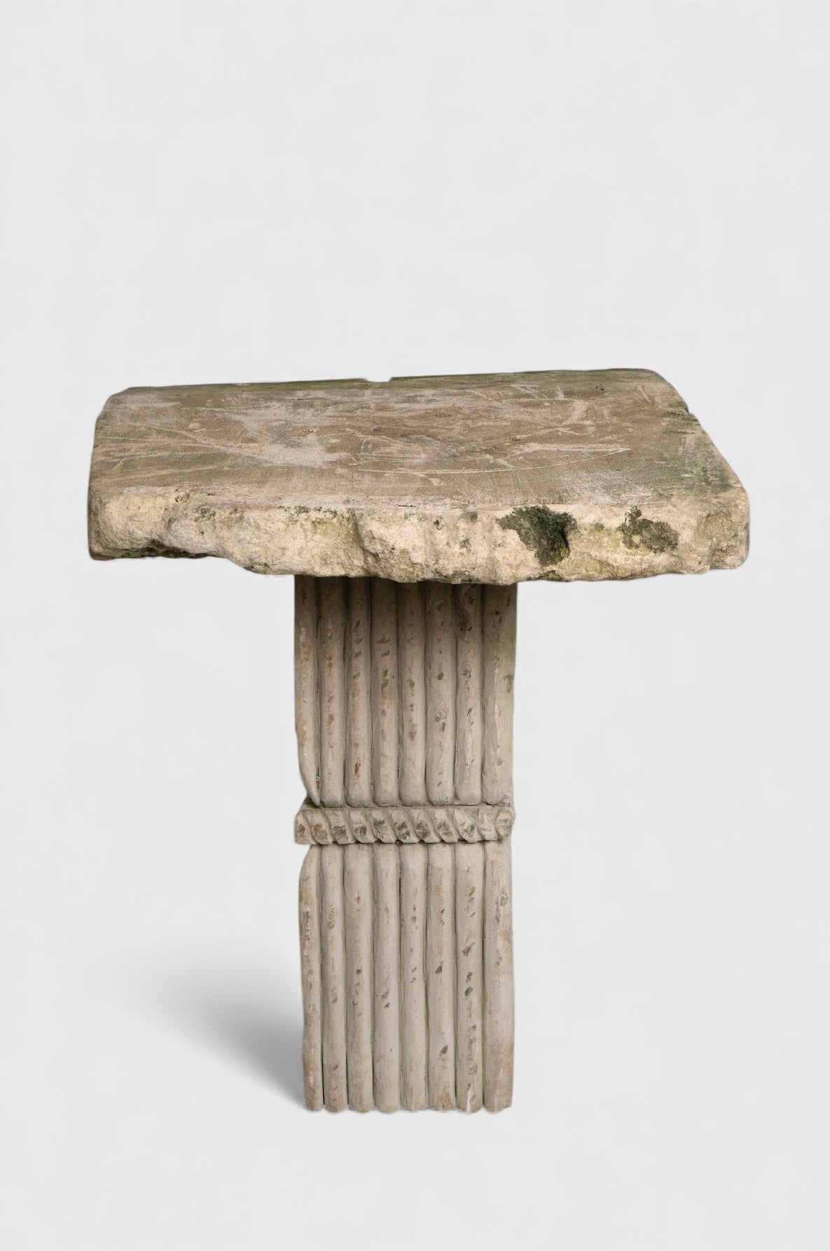 Simeon Stone Pedestal Table
