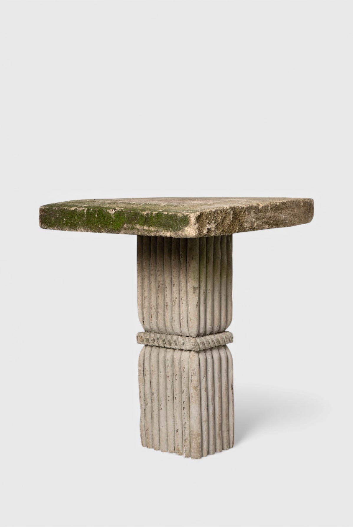 Simeon Stone Pedestal Table