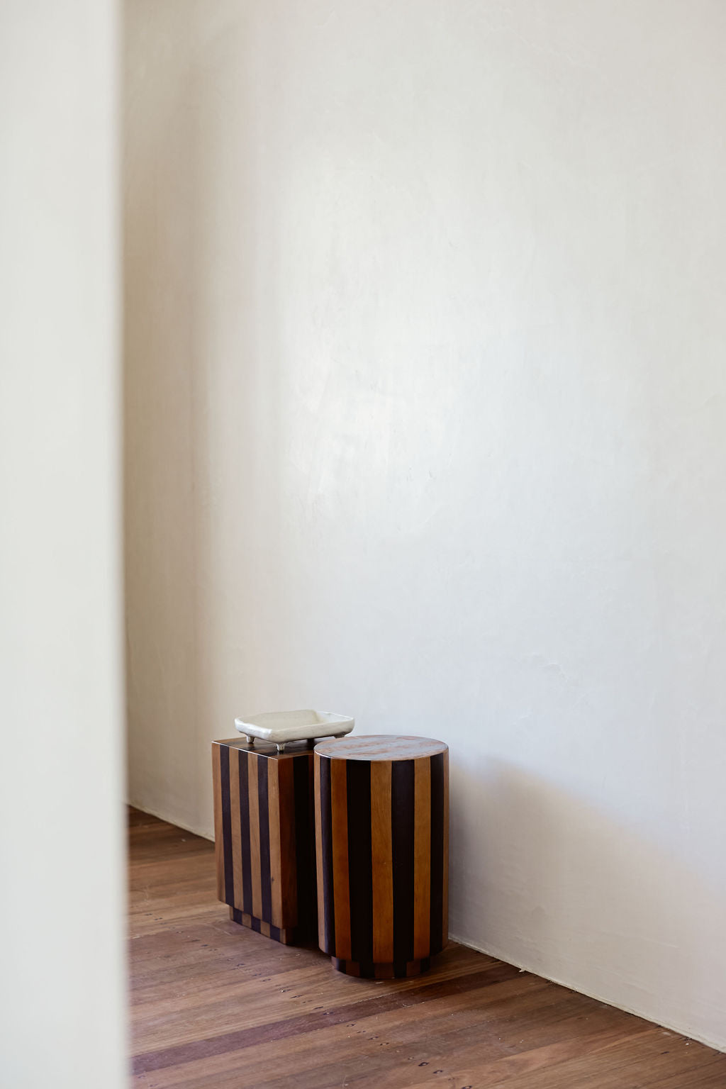 Persephone Tabouret in Stripe