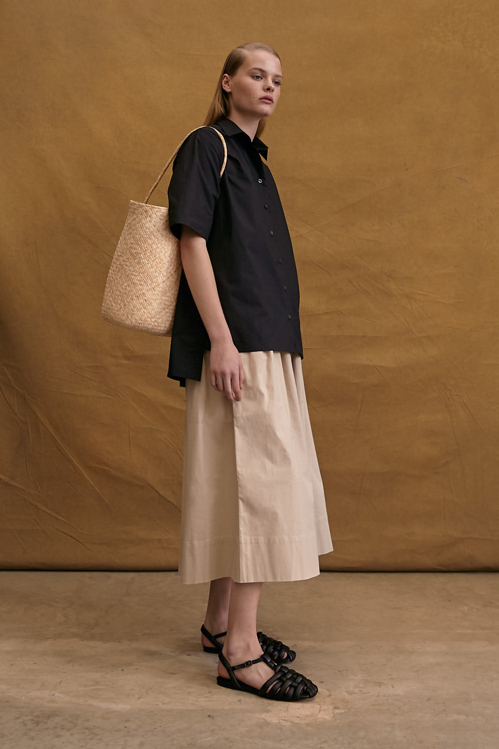 The Benoît Bucket Tote in Natural