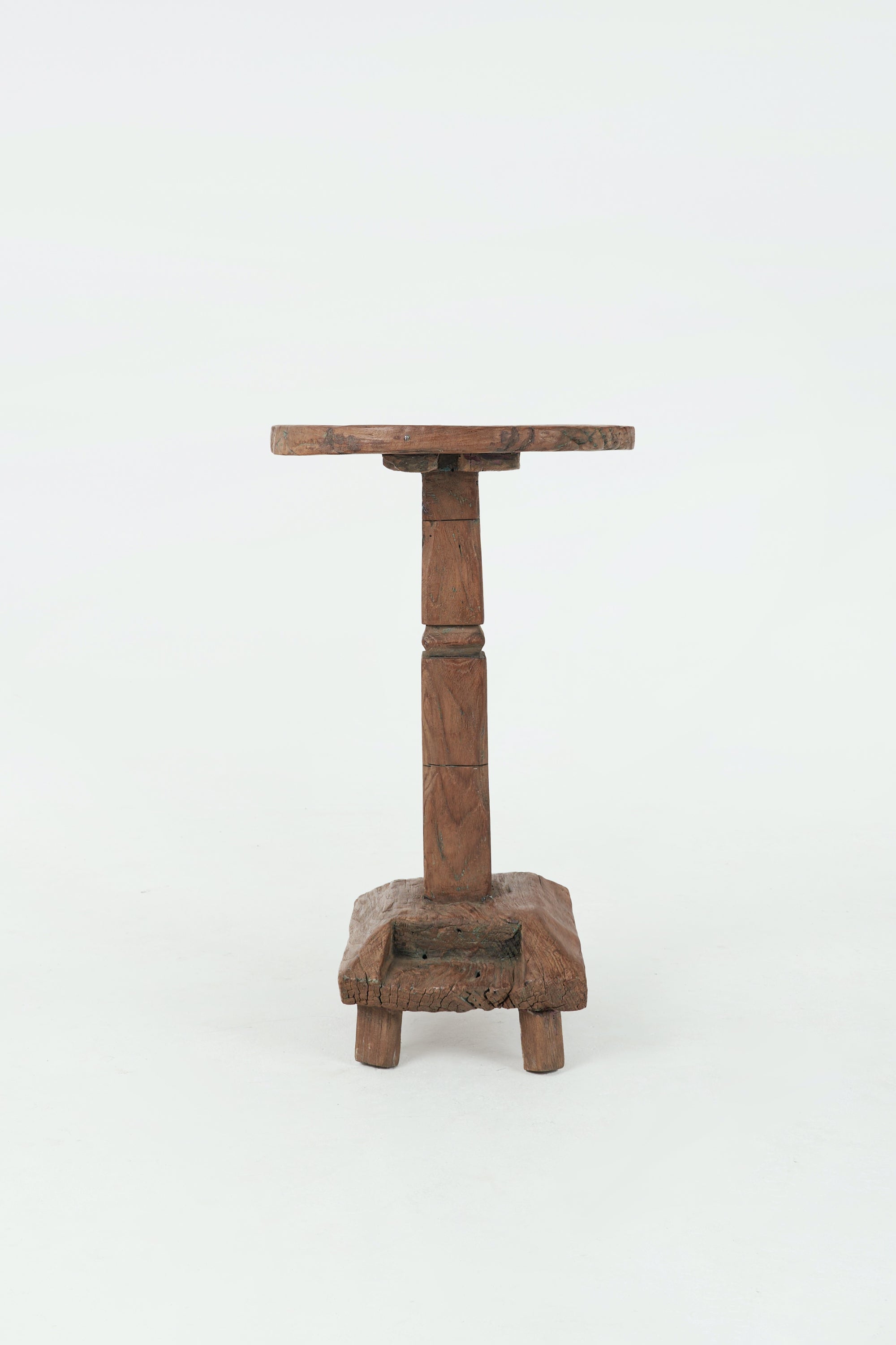 The Primitive Pedestal Side Table