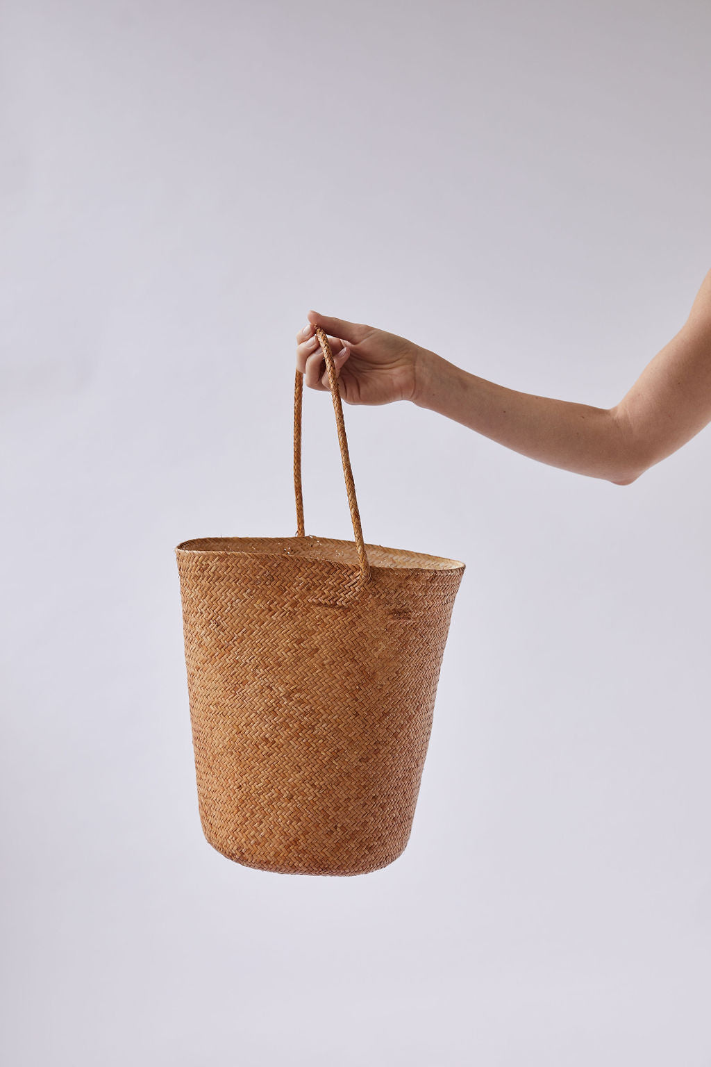 The Benoît Bucket Tote in Tan
