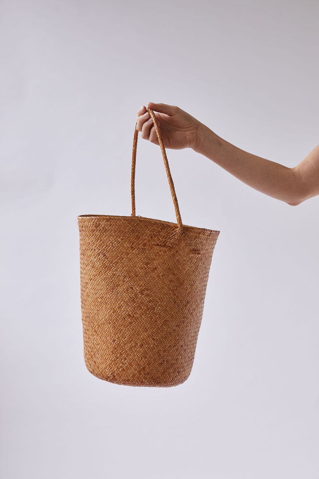 The Benoît Bucket Tote in Tan